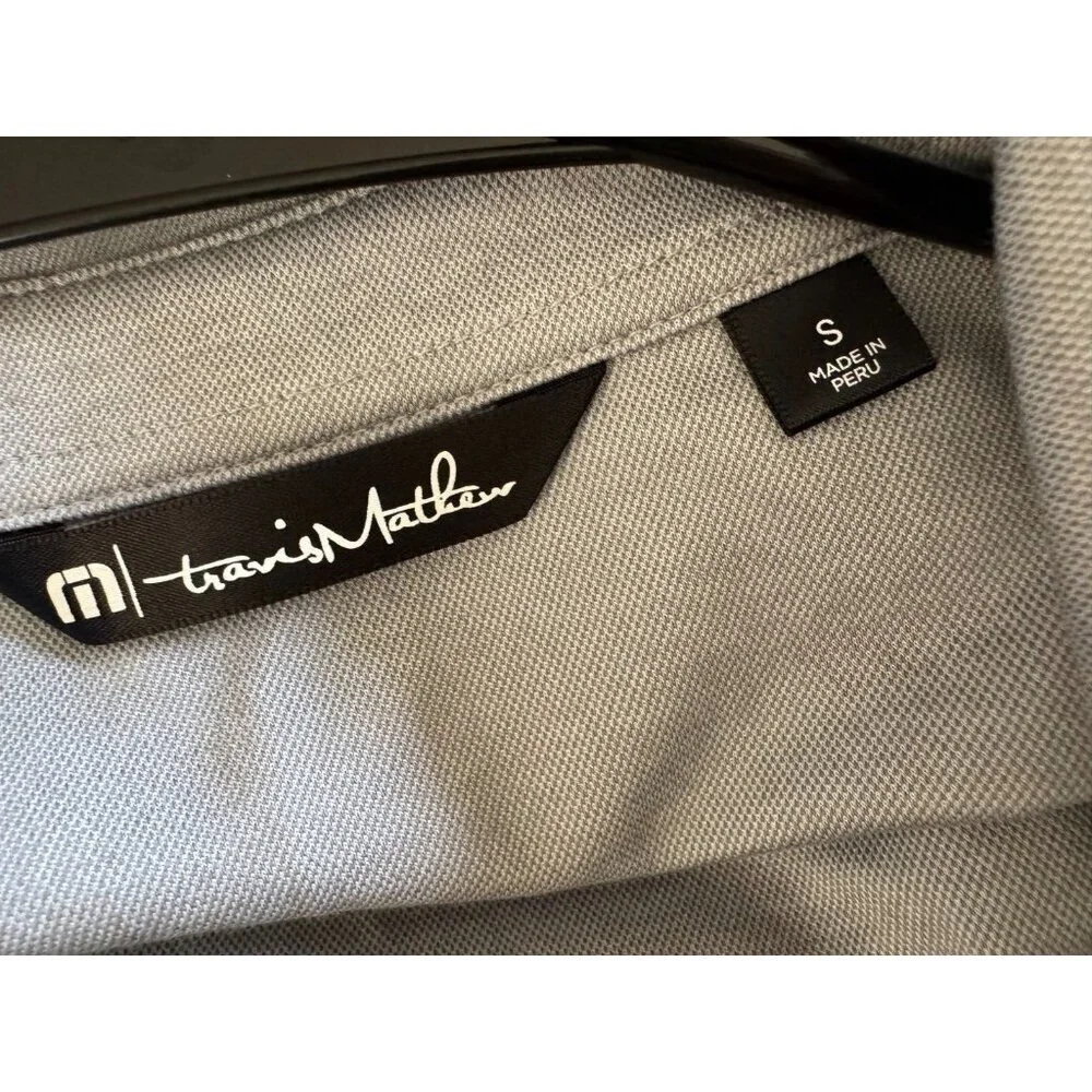 Travis Mathew Heather Gray Hedge your Bets Polo Shirt (Las Vegas) Mens Size S - Picture 5 of 6